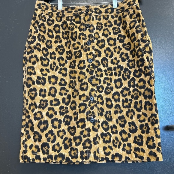 Lauren Ralph Lauren 8 EUC Linen and cotton cheetah skirt in EUC - Picture 13 of 14